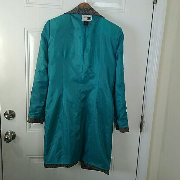 Modern Edge coat with rhinestone cluster buttons - Picture 7 of 8